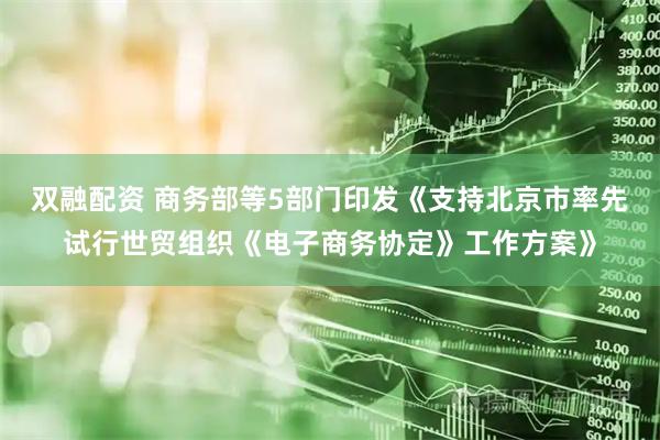 双融配资 商务部等5部门印发《支持北京市率先试行世贸组织《电子商务协定》工作方案》
