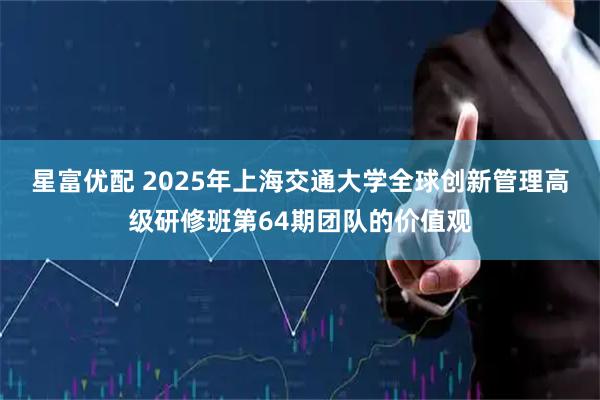 星富优配 2025年上海交通大学全球创新管理高级研修班第64期团队的价值观