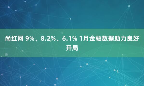 尚红网 9%、8.2%、6.1% 1月金融数据助力良好开局